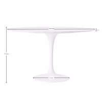Table Dining Tulip Marbre  100 cm