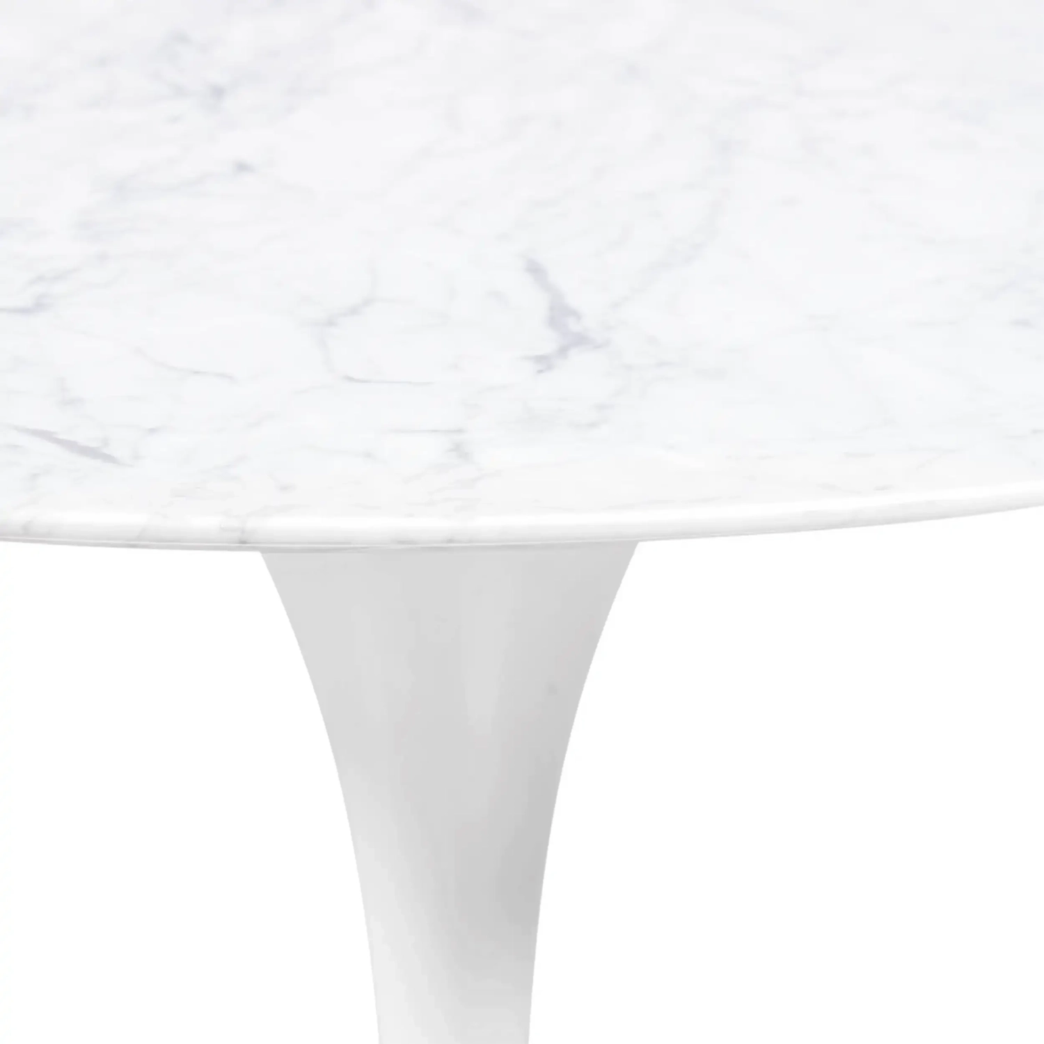 Inspiración Mesa de diseño Tulip 100Ø de Mármol Carrara - Mueble Design