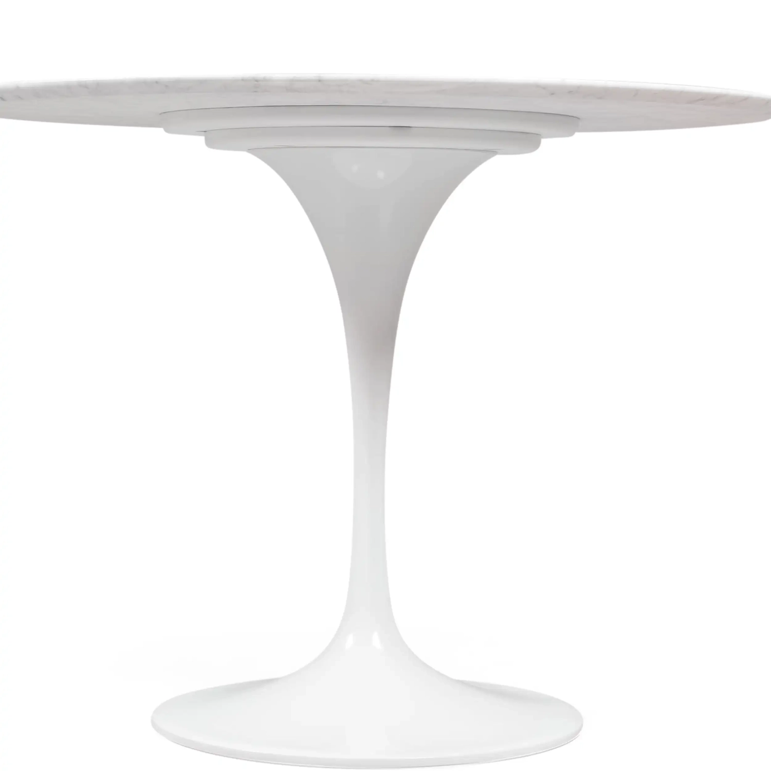 Inspiración Mesa de diseño Tulip 100Ø de Mármol Carrara - Mueble Design