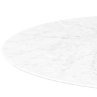 Inspiration Tulip 100Ø Designbord i Carrara Marmor - Möbeldesign