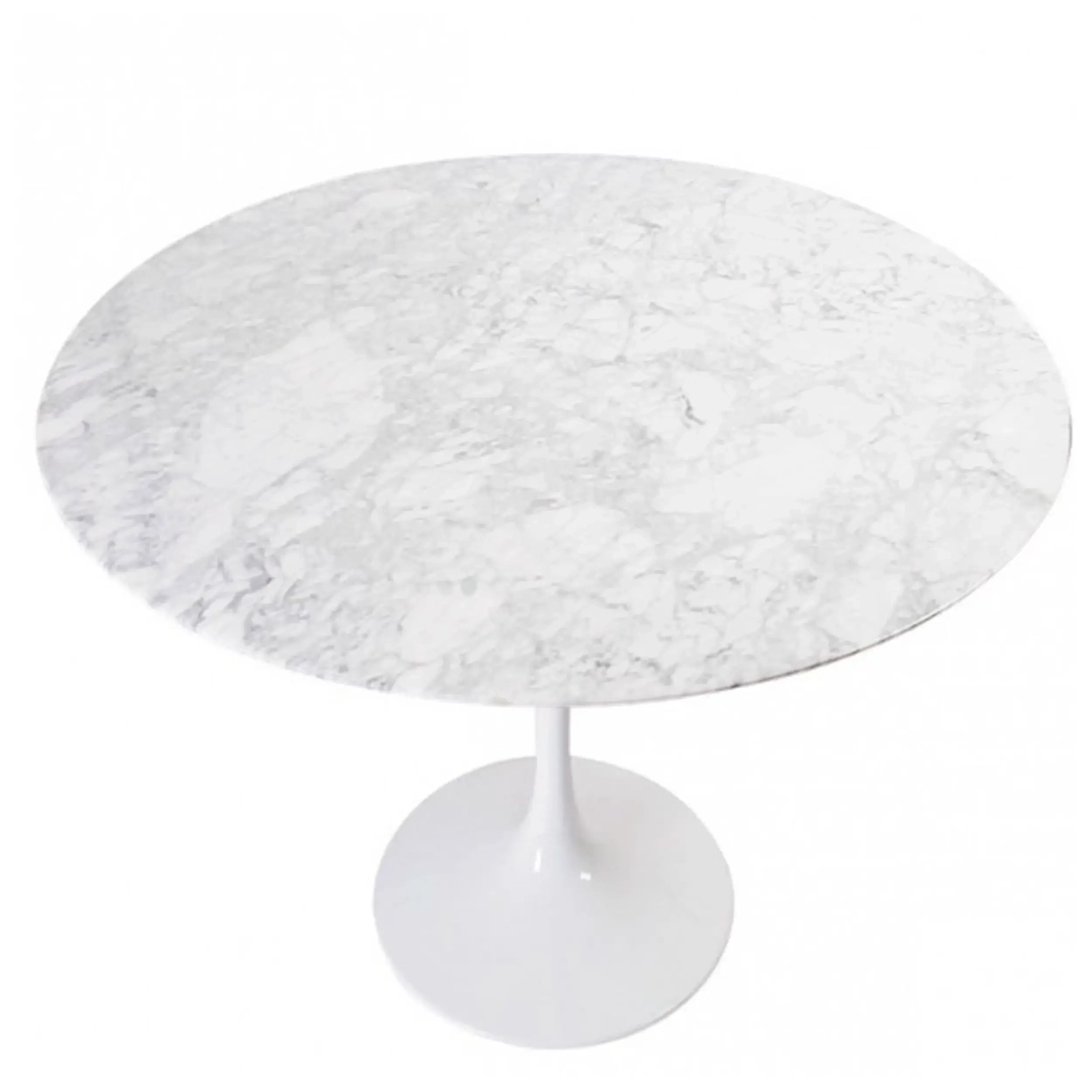 Inspiración Mesa de diseño Tulip 100Ø de Mármol Carrara - Mueble Design