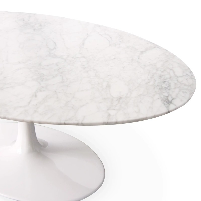 Inspiration Tulip Designer Couchtisch aus Carrara Marmor- Mobelarium
