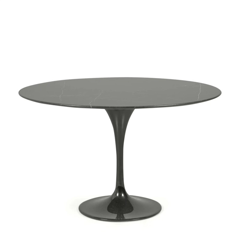 Inspiración mesa de comedor Tulip en mármol de marquina negro