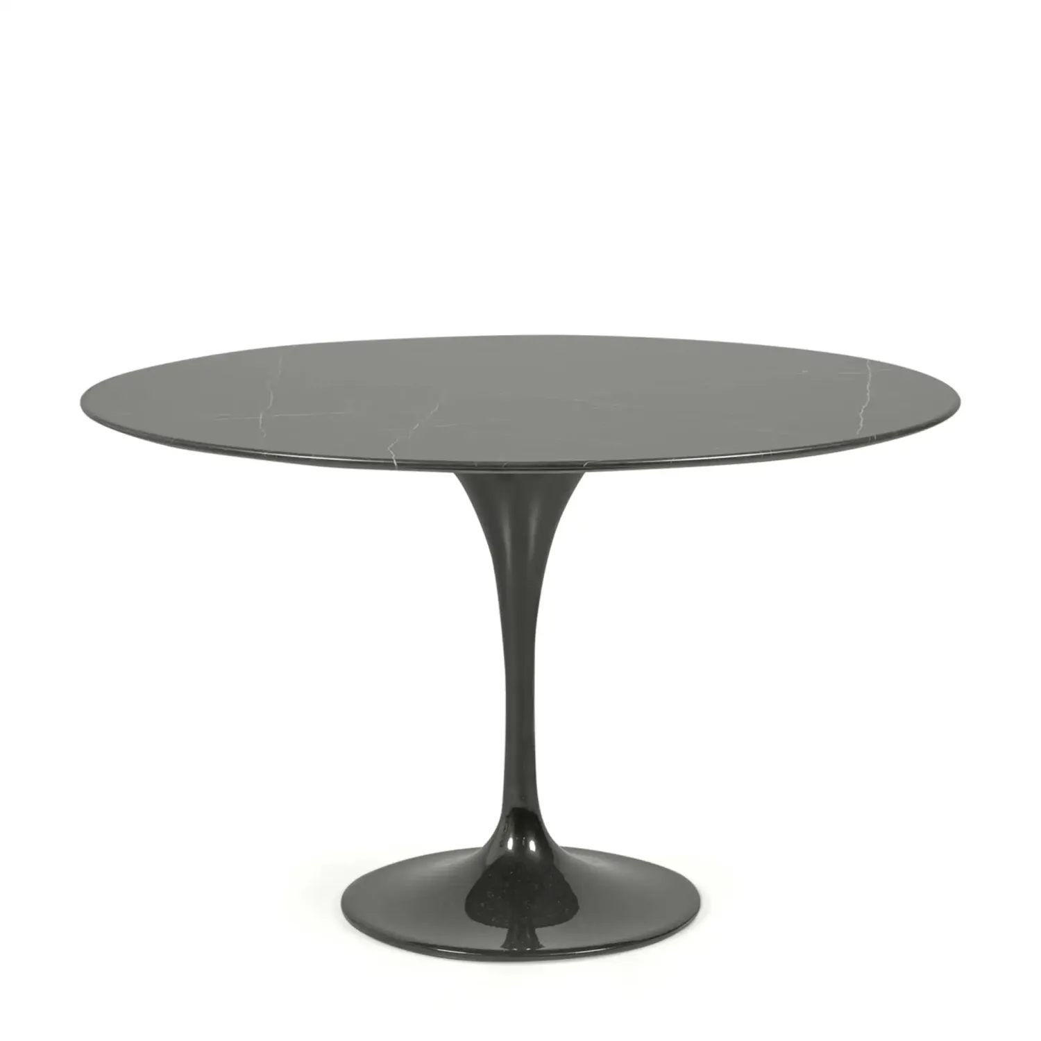 Table de salle à manger Inspiration Tulip en marbre noir marquina