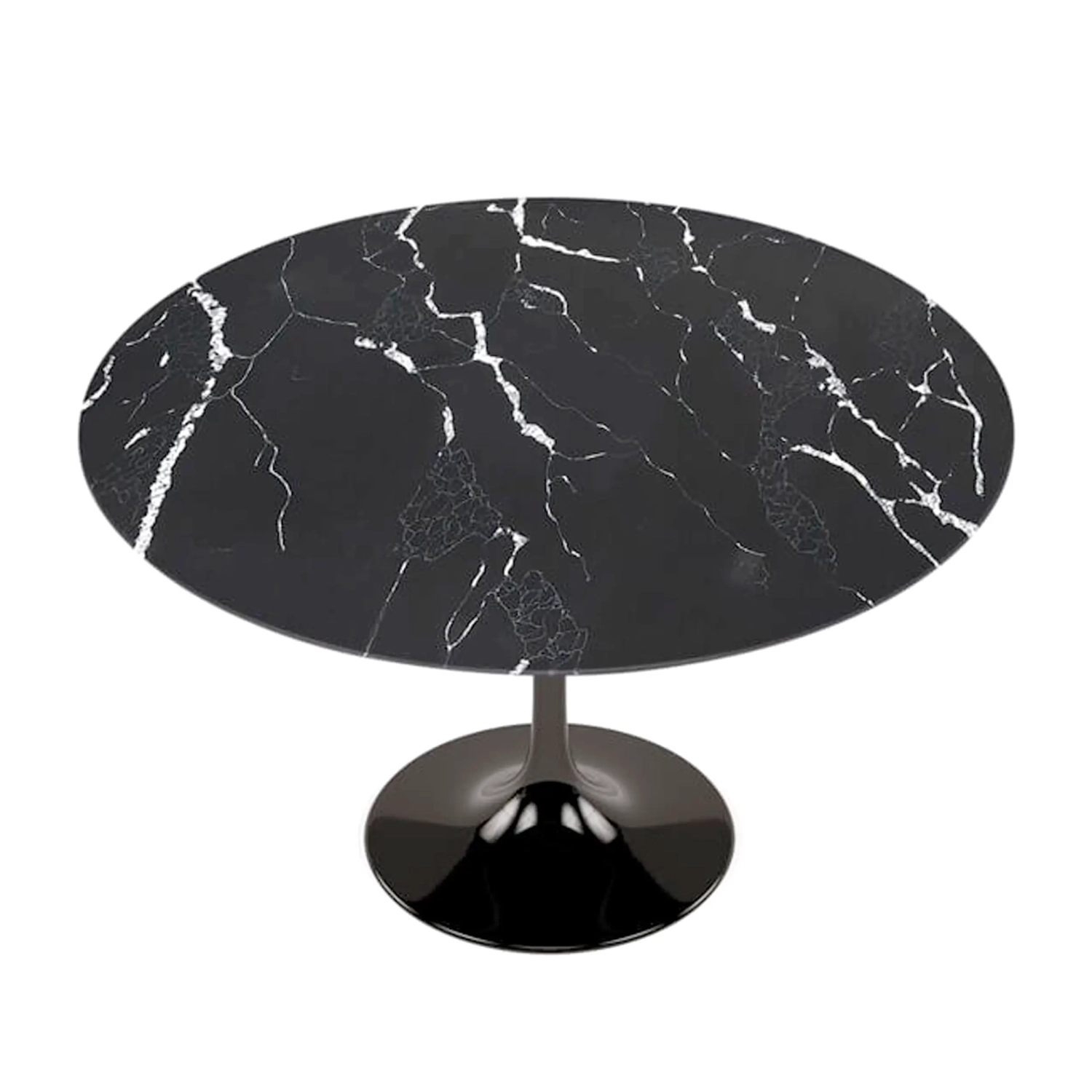 Inspiratie Tulp Eettafel in Marquina Marmer - Design Meubels