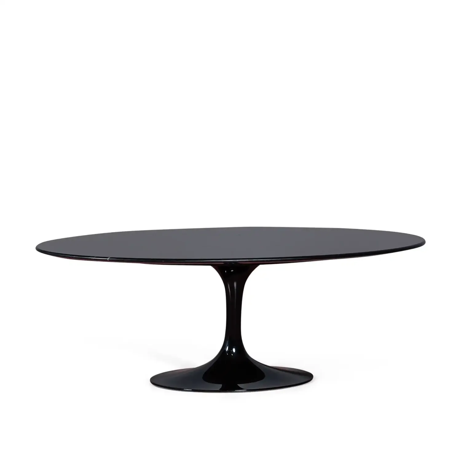 Réplique de la table basse Tulip en marbre noir Marquina