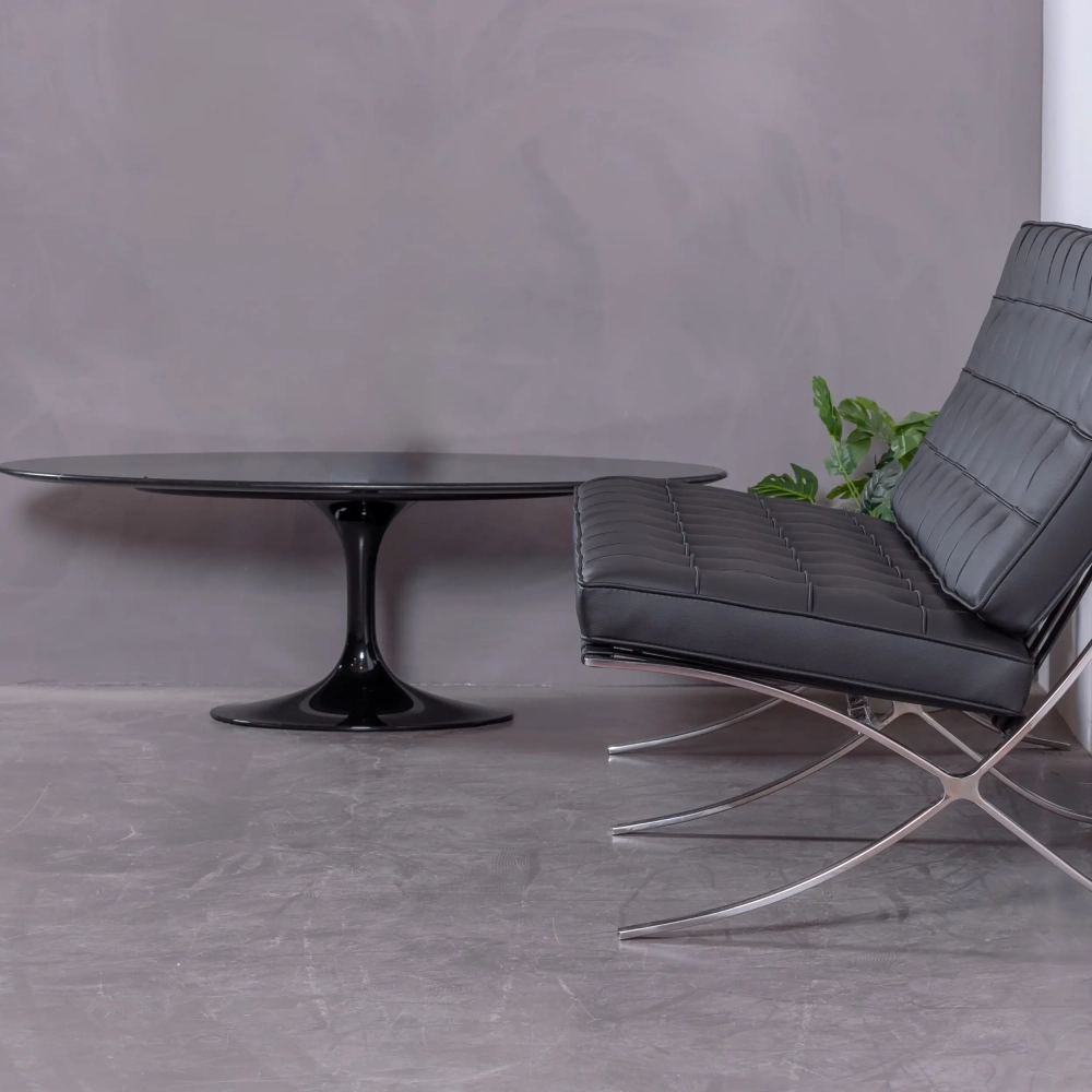 Table basse tulipe marbre Marquina - Table en marbre - Meubles Concept