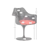 Réplique Chaise Tulip Arms - Chaise Design - Meubles Concept
