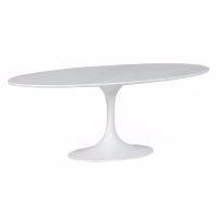 Table ovale Tulip 199cm Marbre de Carrare | Fabrication italienne | Saarinen Design