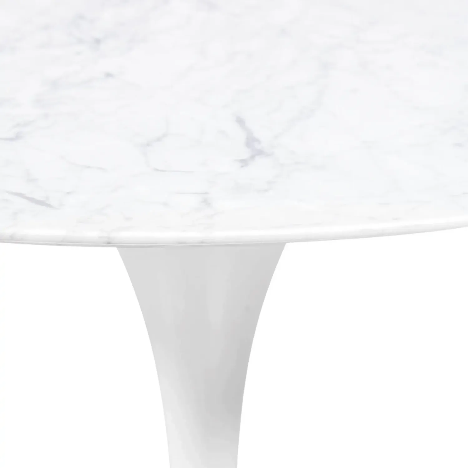 Table ovale Tulip 199cm Marbre de Carrare | Fabrication italienne | Saarinen Design