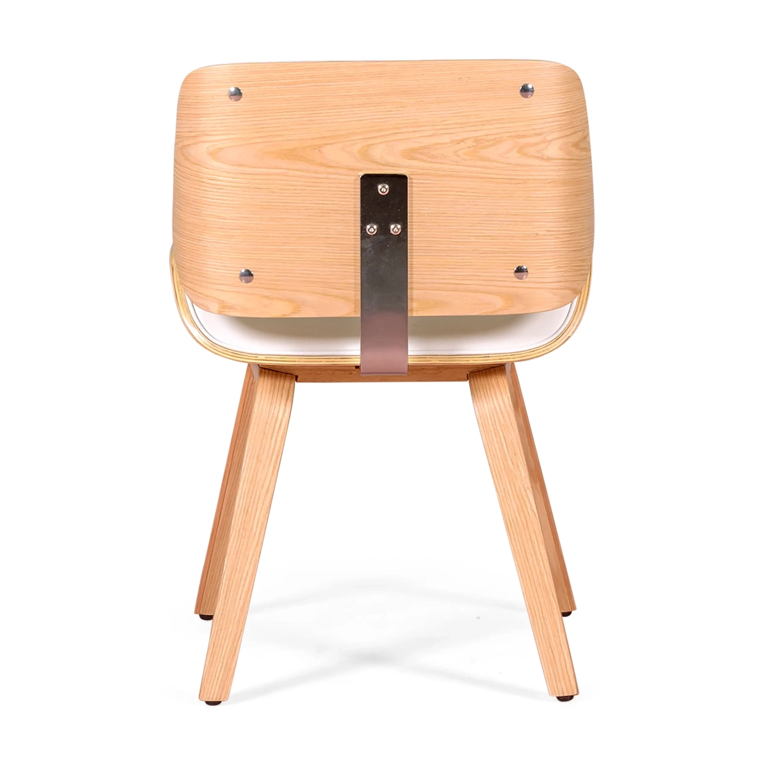 Nordic Plywood Maple Wood Chair with Leatherette Cushion | Style Scandinavian