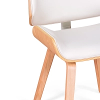 Silla Nordic Plywood en Madera de Arce con Cojín de Polipiel | Estilo Nórdico