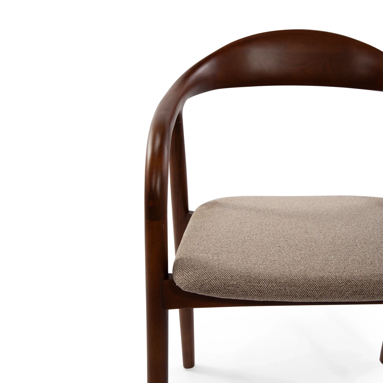 Warsow Nordic Cadeira de jantar em madeira natural | Design elegante e confortável