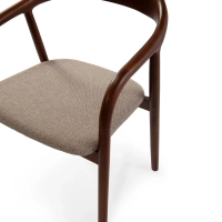 Warsow Nordic Dining Chair in Natural Wood | Elegant & Comfortable Design