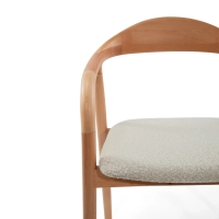 Warsow Nordic Eetkamerstoel in Natuurlijk Hout | Elegant & Comfortabel Ontwerp