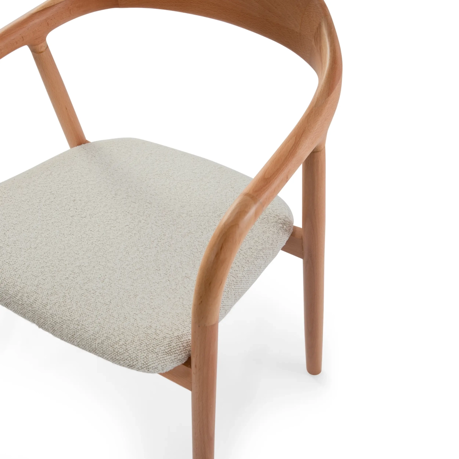 Warsow Nordic Esszimmerstuhl aus Naturholz | Elegantes & komfortables Design