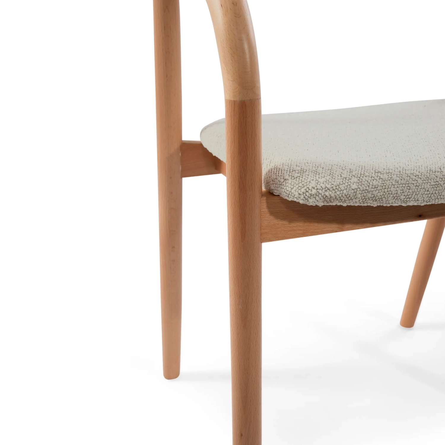 Warsow Nordic Eetkamerstoel in Natuurlijk Hout | Elegant & Comfortabel Ontwerp