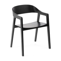 Sedia nordica in rovere con braccioli Soho | Design minimalista scandinavo