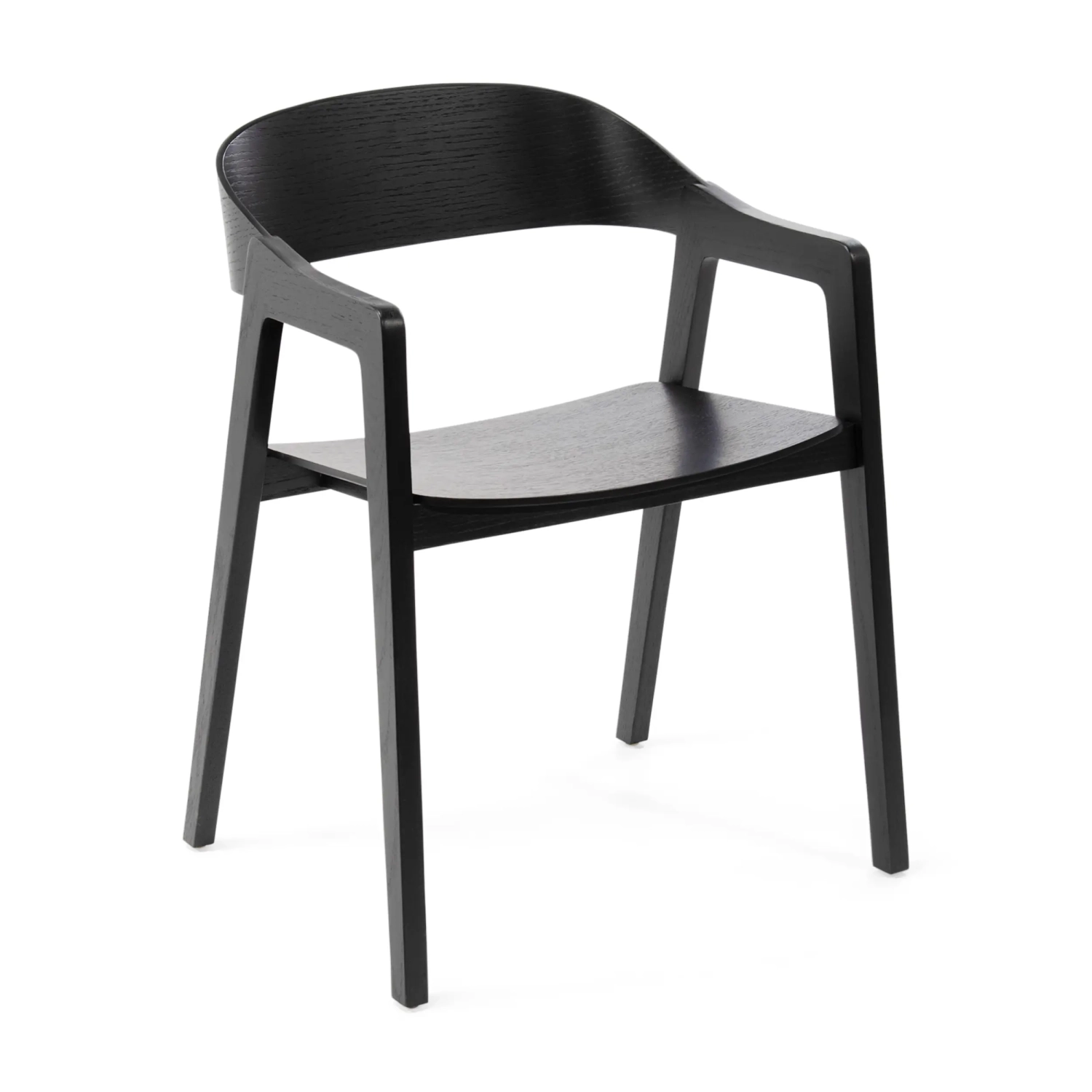Stuhl aus nordischer Eiche mit Armlehnen Soho | Skandinavisches Minimalistisches Design