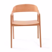 Chaise nordique en chêne avec accoudoirs Soho | Scandinavian Minimalist Design