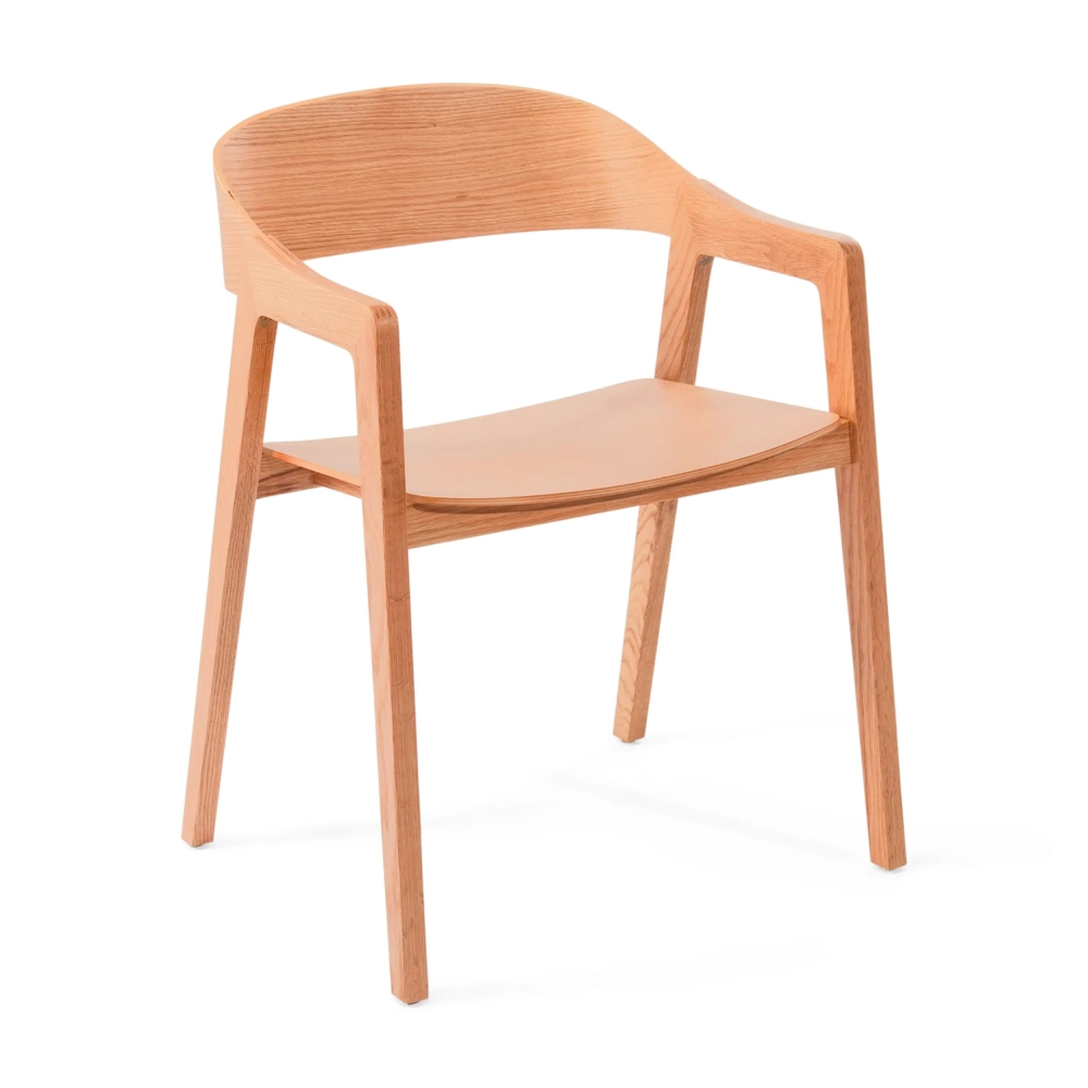 Chaise nordique en chêne avec accoudoirs Soho | Scandinavian Minimalist Design