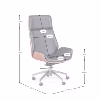 Chaise de bureau nordique - Chaises de bureau en cuir - Meubles design