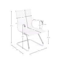 Cadeira Mesh Lowback Fixed Edition | Cadeira de reunião moderna e respirável