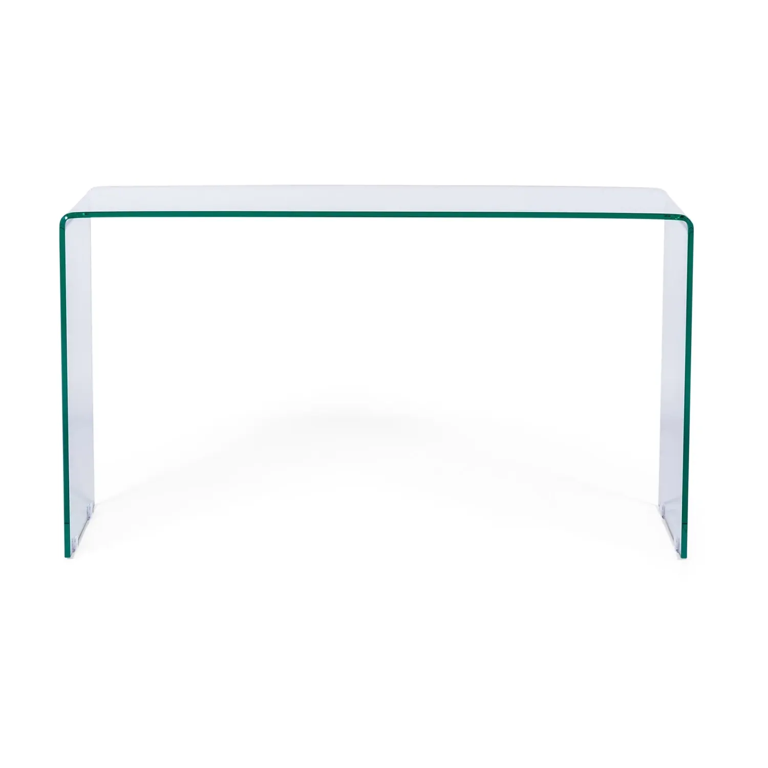 Table console Ice Console : verre trempé transparent de 12 mm