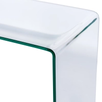 Stolik konsola Ice Console : 12 mm przezroczyste szkło hartowane