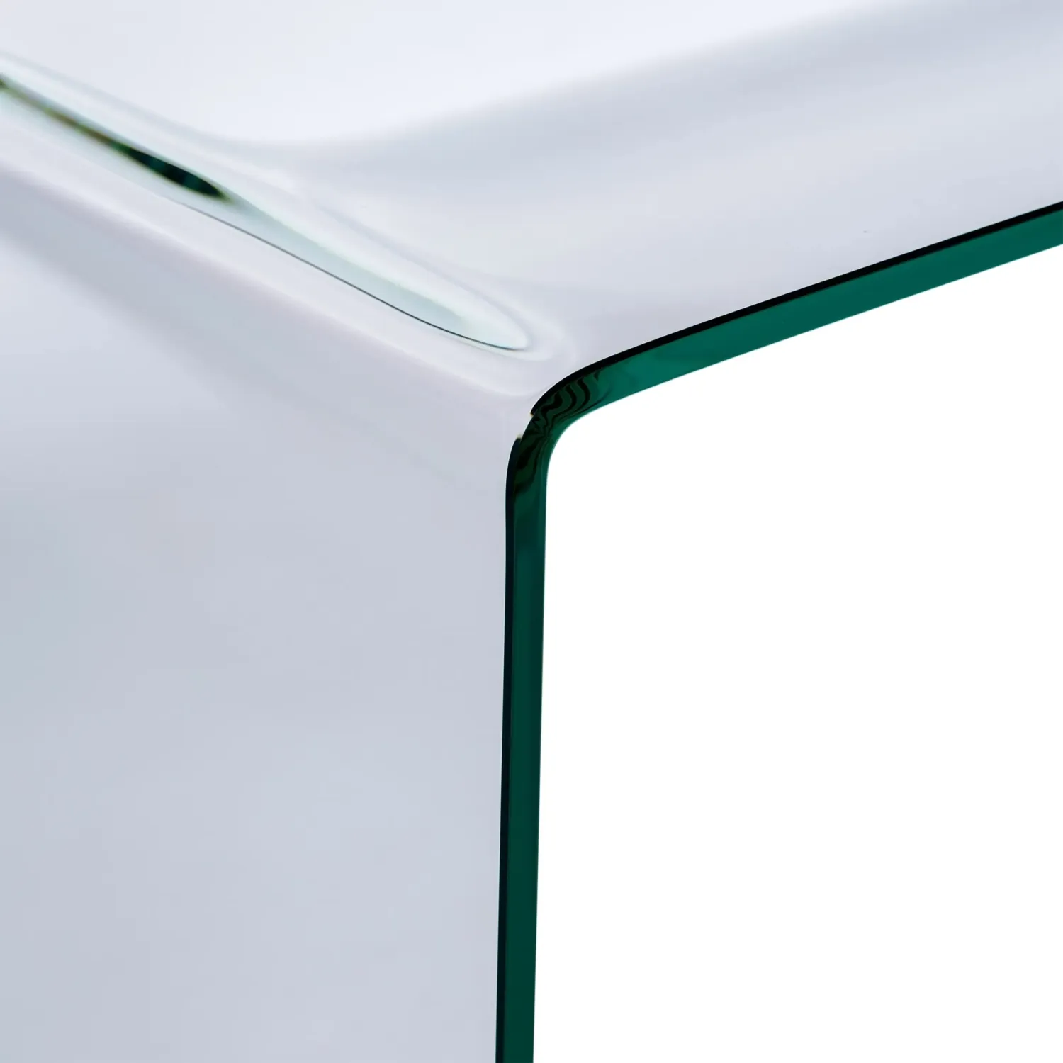 Table console Ice Console : verre trempé transparent de 12 mm