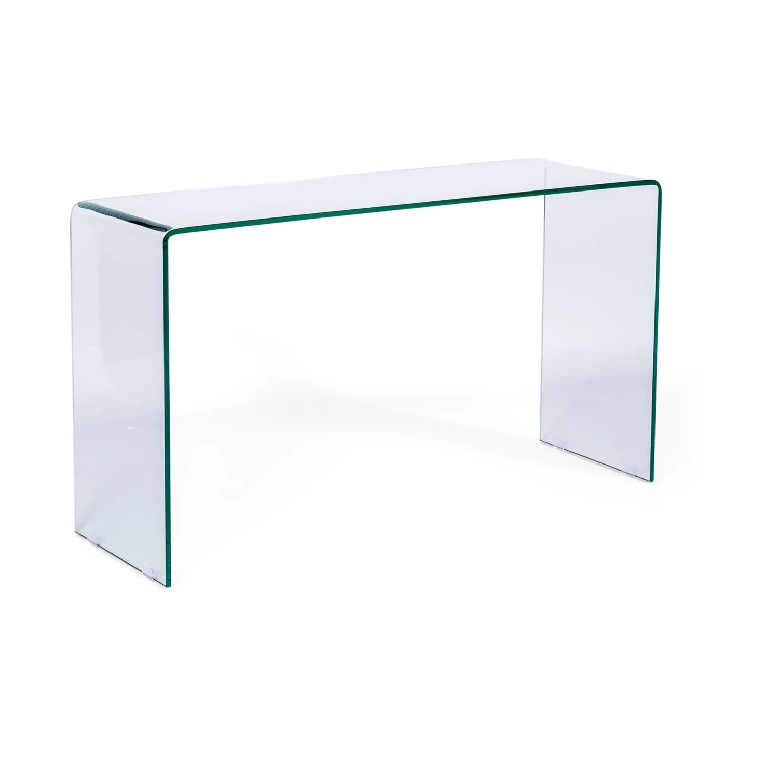 Table console Ice Console : verre trempé transparent de 12 mm