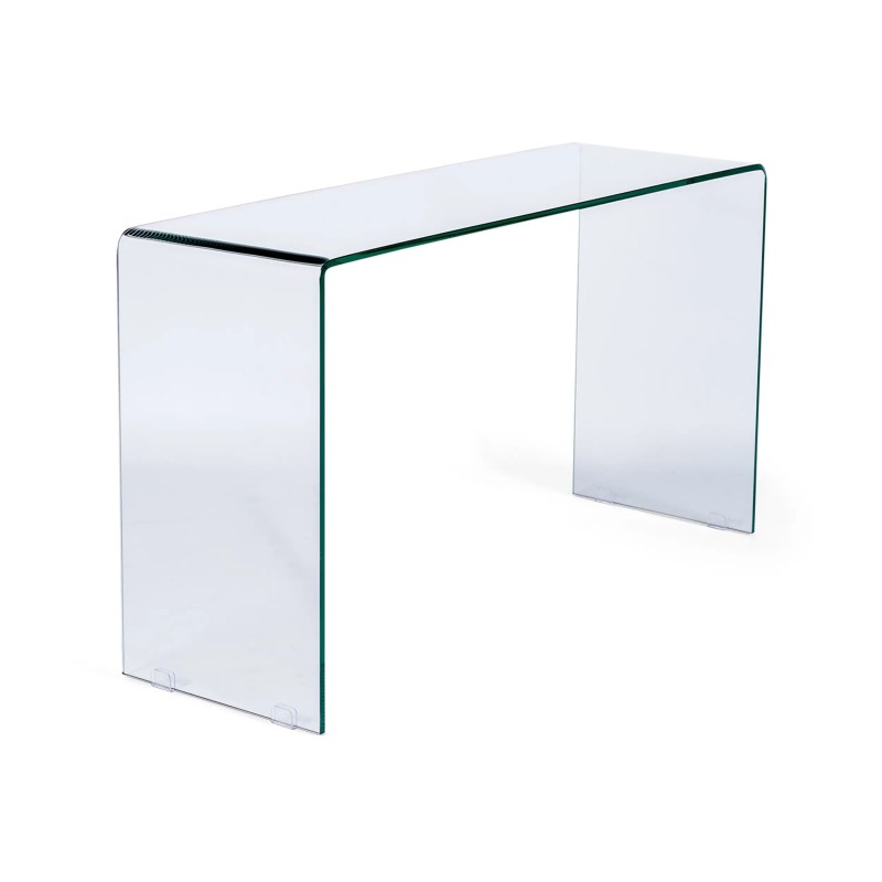 Ice Console Console Table : 12 mm transparent tempered glass