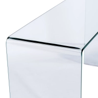 Konzolový stolek Ice Console : 12 mm čiré tvrzené sklo