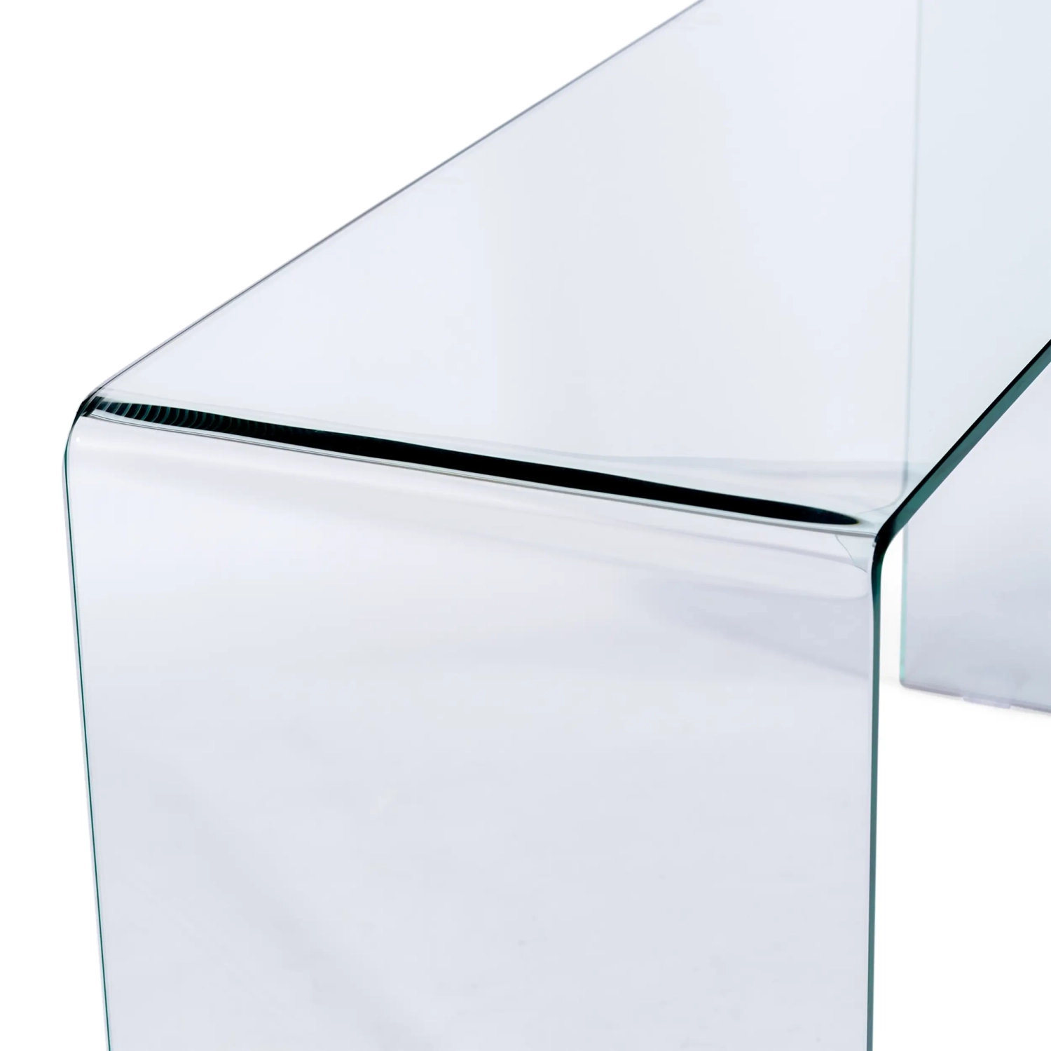 Stolik konsola Ice Console : 12 mm przezroczyste szkło hartowane