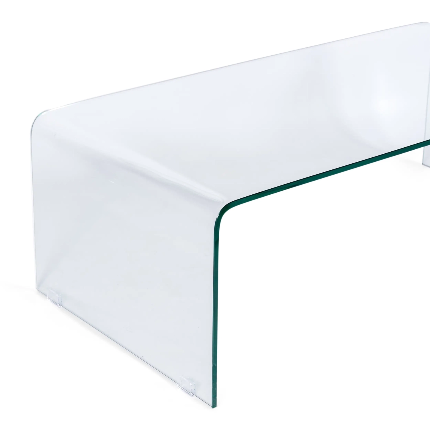 Table basse Coffee Ice : verre trempé transparent de 12 mm