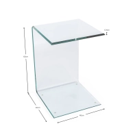 Ice Side Table | Sivu- ja sohvapöytä karkaistua lasia