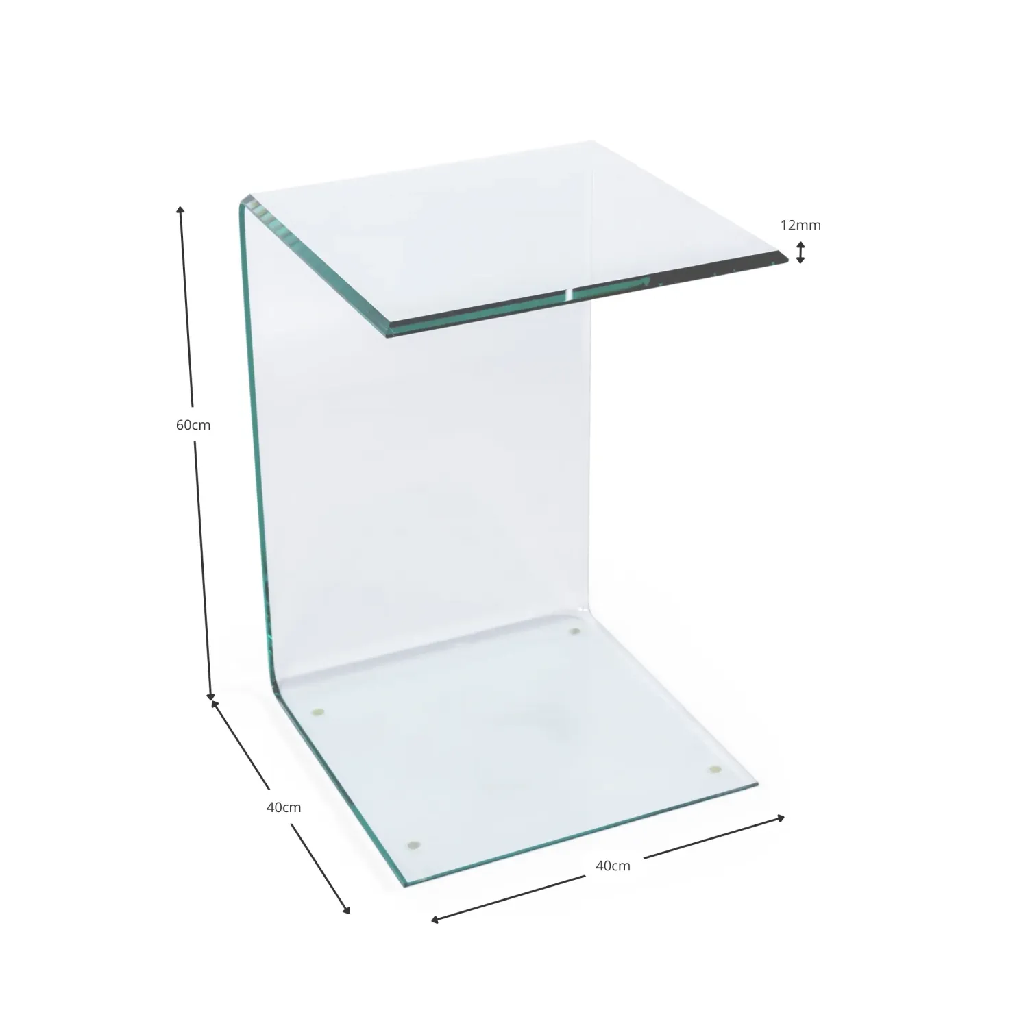 Ice Side Table : Side table and coffee table in tempered glass