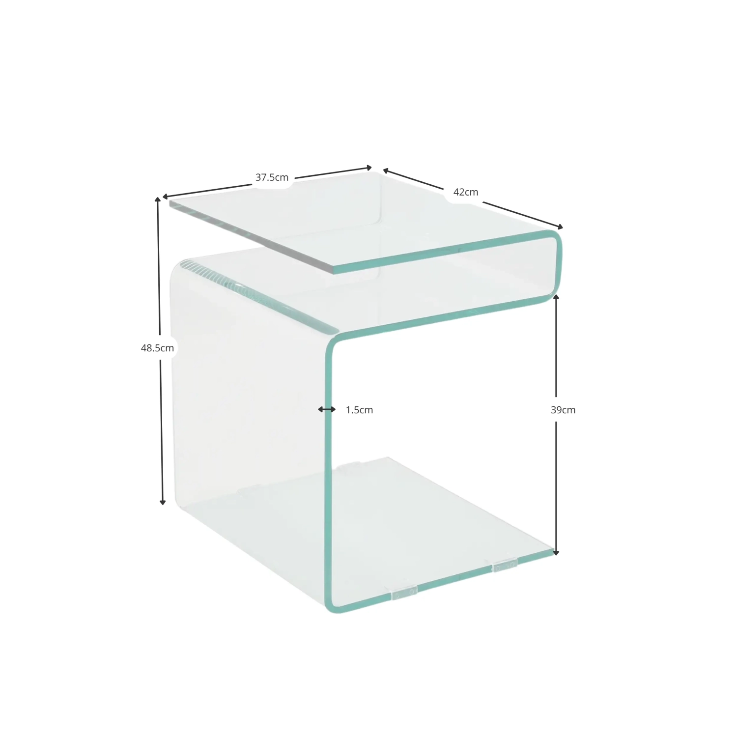 Winter Side Table | Sivu- ja sohvapöytä karkaistua lasia