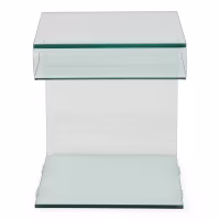 Winter Side Table : Side table and coffee table in tempered glass