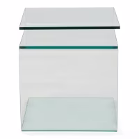 Winter Side Table : Side table and coffee table in tempered glass