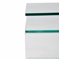 Winter Side Table : Side table and coffee table in tempered glass