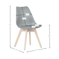 Silla Tower Verona | Diseño nórdico icónico y moderno para comedor
