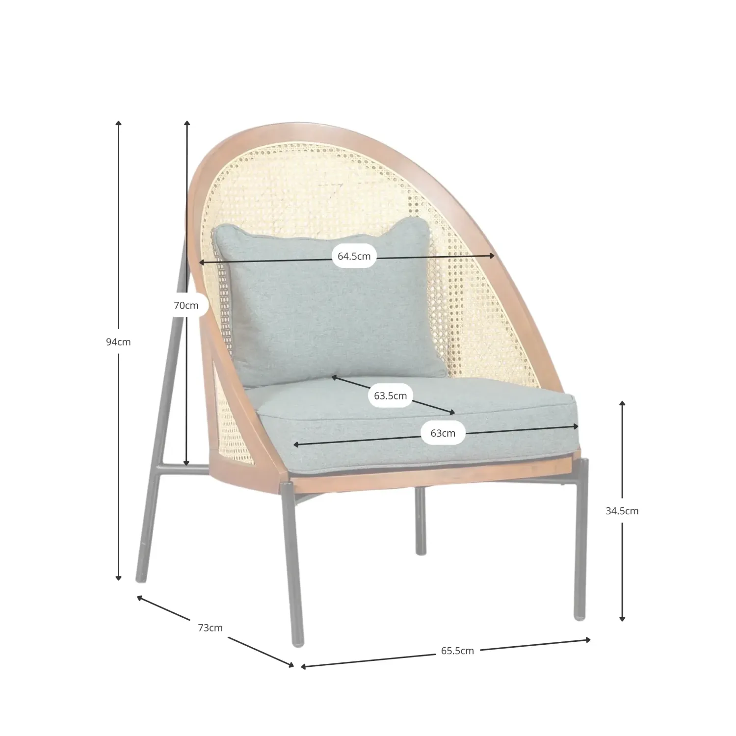 Chaise Robin en rotin naturel - Chaises en rotin - Meubles Concept