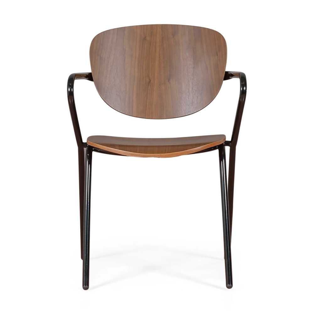 Chaise industrielle Alpha en bois de noyer - Chaises en bois - - Chaises - Industrielles - Chaises Meubles Concept