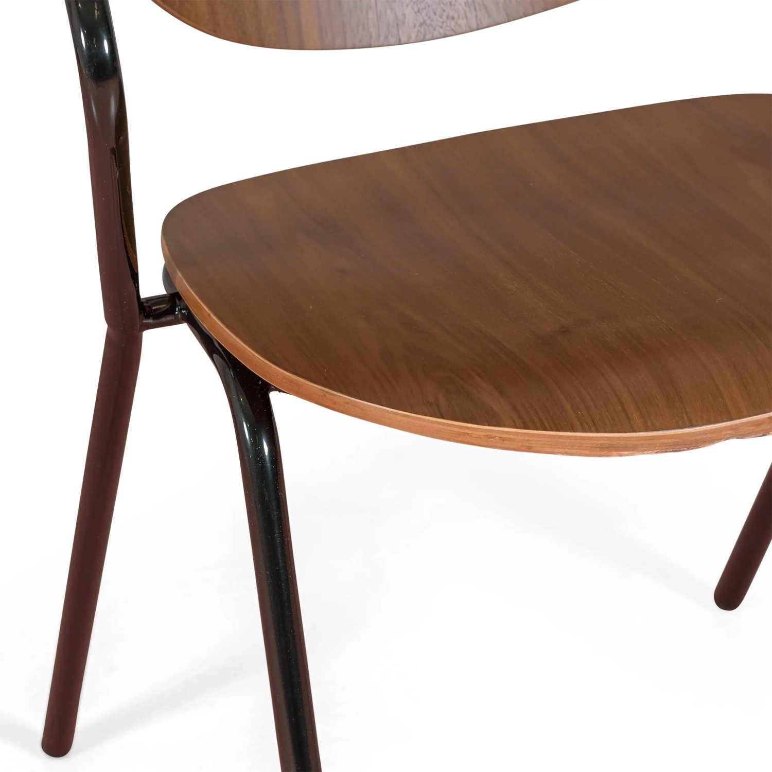 Silla industrial Alpha de madera nogal - Sillas de madera - Mueble Design