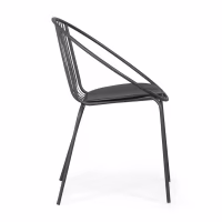Chaise en métal Bali - Robuste et moderne pour l'intérieur et l'extérieur - - Bali Meubles Concept