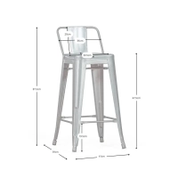 Replica Tolix stool of 66 cm - Mueble Design
