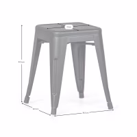 Tabouret industriel Bistro 45CM Matt - Chaises et tabourets industriels