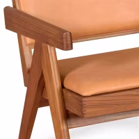Fauteuil lounge Compass - Rétro-vintage en cuir italien - - - Meubles Concept