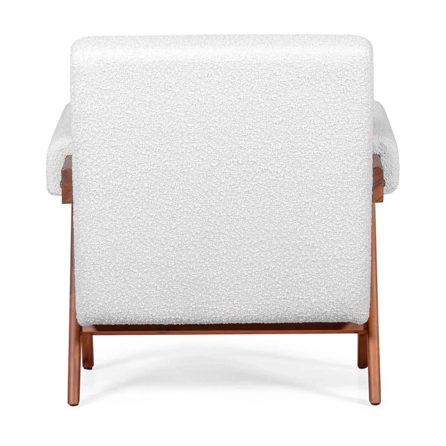 Fauteuil lounge Confort Compass en bois et boucle - Meubles Concept